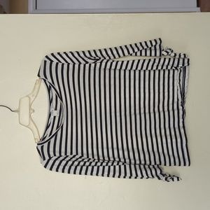J Crew striped 3/4 length shirt